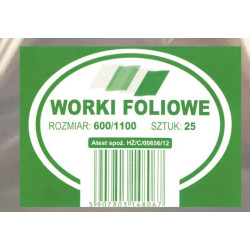 WORKI FOLIOWE LDPE 600x1100x0,04 25szt/kpl