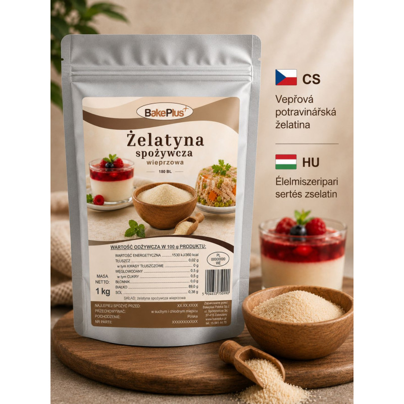 Żelatyna Spożywcza 180 BL POLSKA